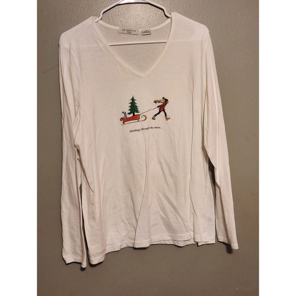 liz claiborne top 1x V-Neck - Picture 1 of 6